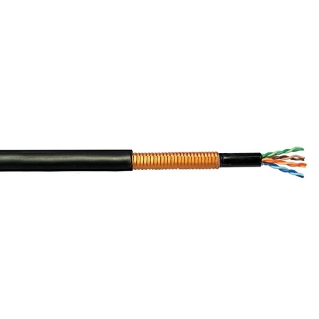 SUPERIOR ESSEX 24-4P OUTSIDE PLANT CABLE STP, CAT 5E DBL JCKT FILLED CABL, 1000FT F-04P24BPD-5ES